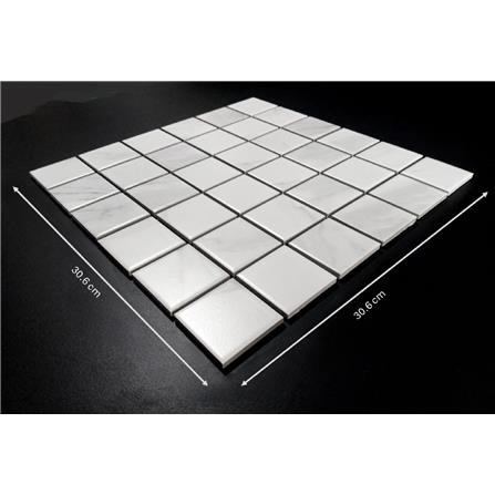 GNG MOSAIC 30.6X30.6 SOHO CARRARA WHITE