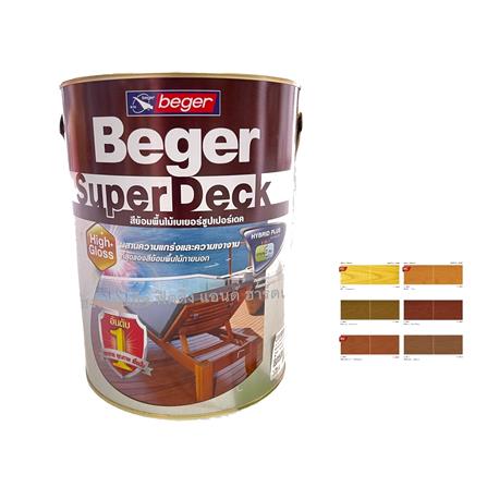 BEGER SUPER DECK 1/4 GALLON (0.946 LITRE) DECK STAIN MAHOGANY G-8809