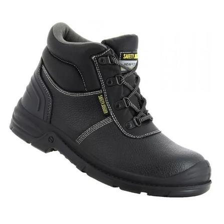 SAFETY JOGGER  LEATHER #6 BLACK  SHORT