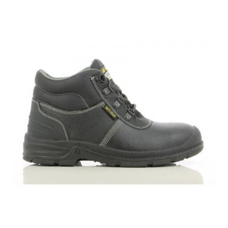 SAFETY JOGGER  LEATHER #8 BLACK  BROGAN