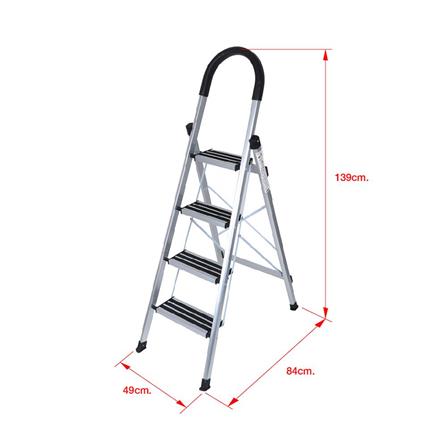 A-FRAME ALUMINUM LADDER WITH HANDLE BAR MATALL 4-STEP