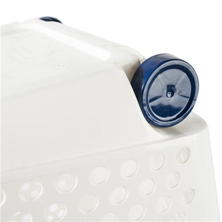 CLOTH BASKET WITH WHEEL BK137-4 DARKBLUE