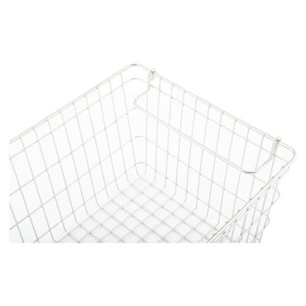 STACKABLE STAINLESS STEEL WIRE BASKET KECH ORGAN M 36X26X19CM