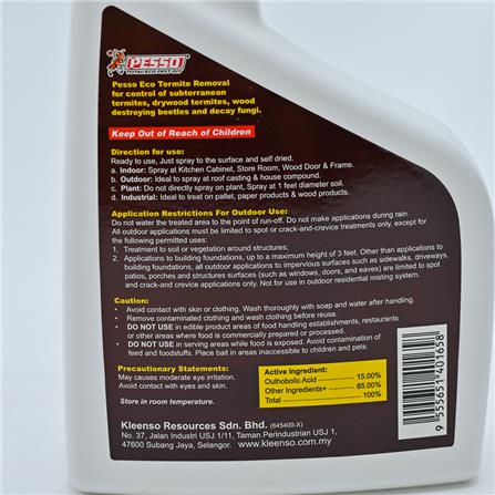 PESSO 2 IN 1 ECO TERMITE REMOVAL 500ML