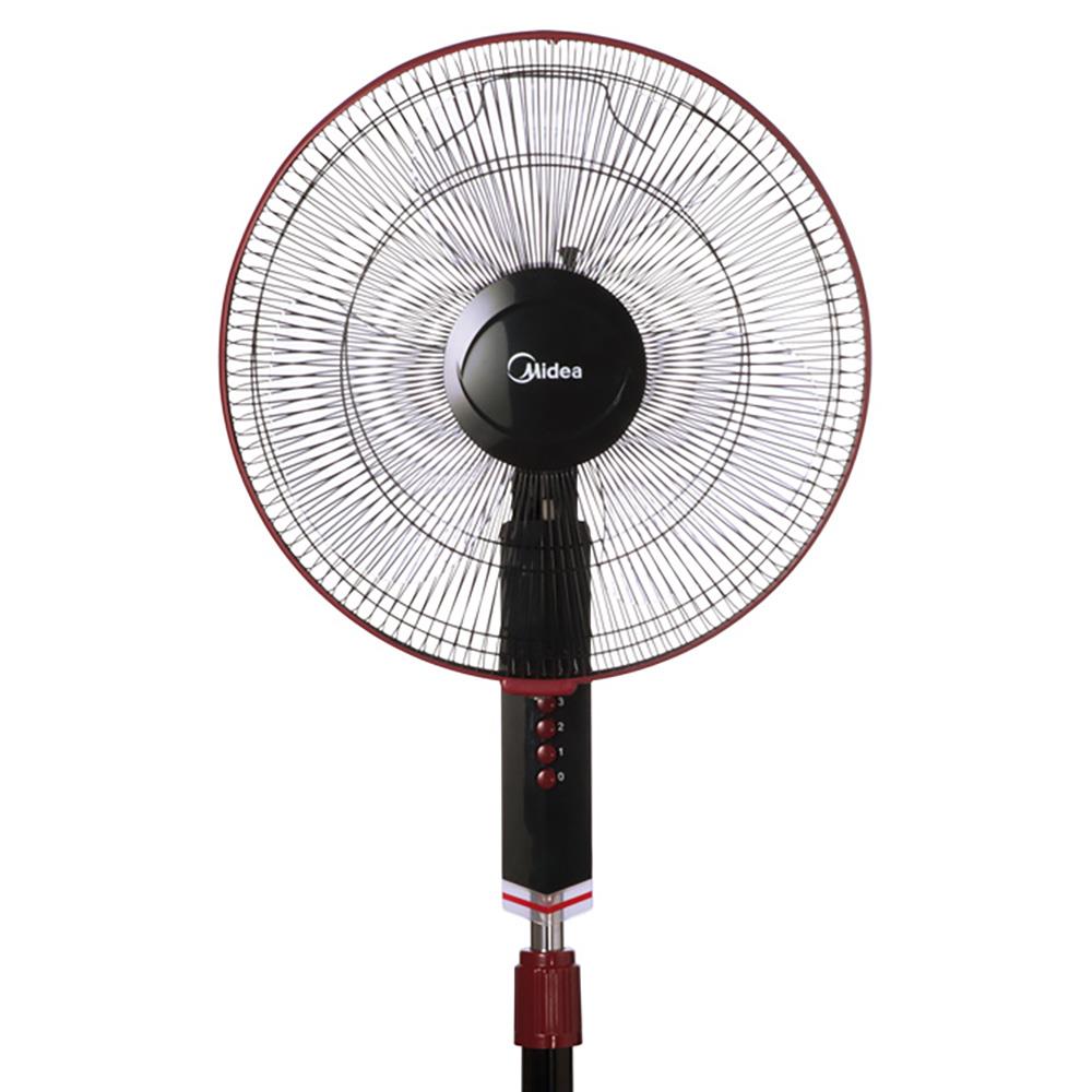 Midea Stand Fan Mf 16fs10n Bk 16inch 55watt 3blades 3speed Black