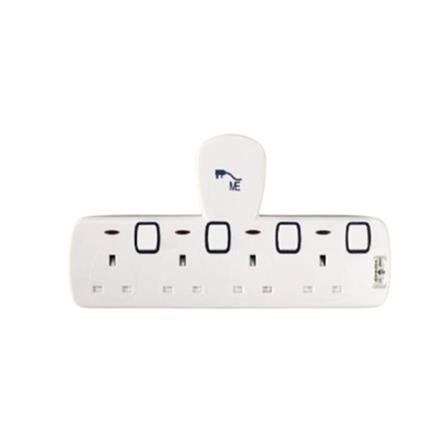 4 WAY T-ADAPTOR WITH NEON D-304N ME