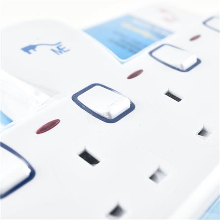 4 WAY T-ADAPTOR WITH NEON D-304N ME