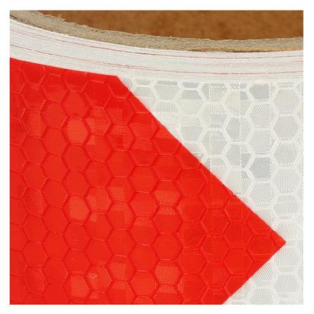 RIGHT PVC REFLECTIVE TAPE 5CMX10M WHITE/RED
