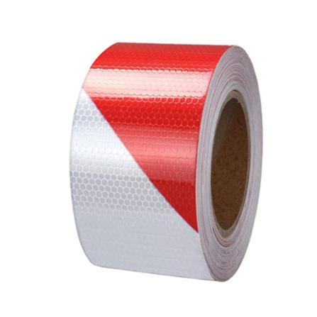 RIGHT PVC REFLECTIVE TAPE 5CMX10M WHITE/RED