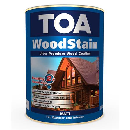 TOA WOODSTAIN MATT 9102 MAHOGANY 1 LITRE