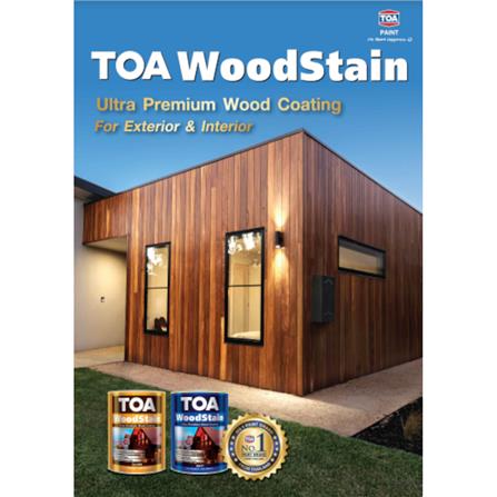 TOA WOODSTAIN MATT 9102 MAHOGANY 1 LITRE