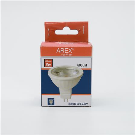 AREX LED BULB MR16 8W GU5.3 240V 3000K
