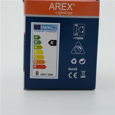 AREX LED BULB MR16 8W GU5.3 240V 3000K
