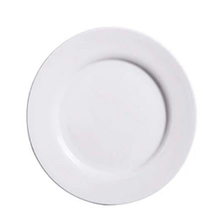 HARRIANWARE PORCELAIN  FLAT PLATE  8IN - WHITE