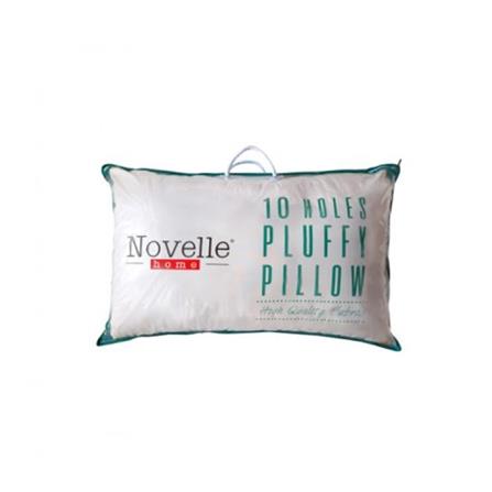 NOVELLE 10HOLE PLUFFY PILLOW 48X73X14CM WHITE