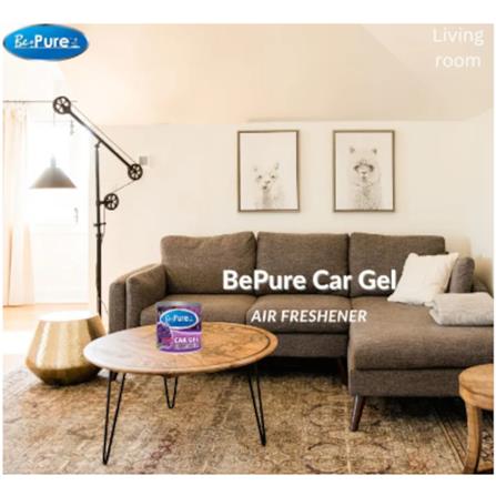 BEPURE Car Gel Air Freshener 100g (Lavender) BP100LV