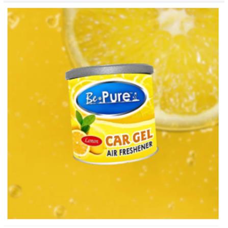 BEPURE Car Gel Air Freshener 100g (LEMON) BP100LE