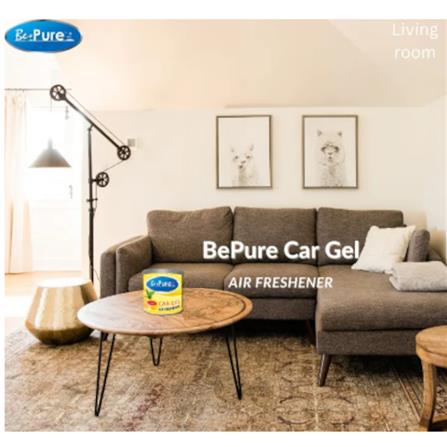 BEPURE Car Gel Air Freshener 100g (LEMON) BP100LE