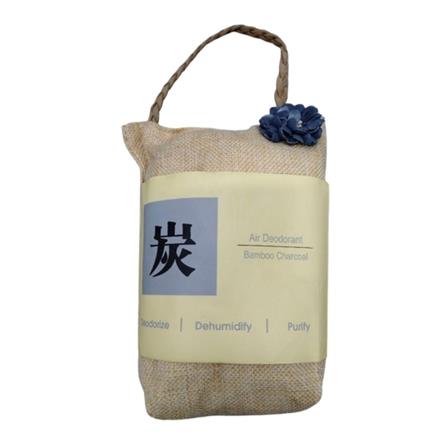 HOME+ BAMBOO CHARCOAL SACHET WITH STRING 230G BROWN