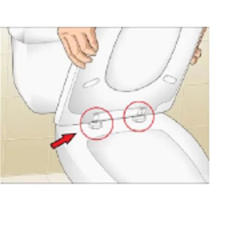 WATERTEC TOILET SEAT HINGE SET ROUND FMS-TH0010-1 (H6XW3XD3 CM)