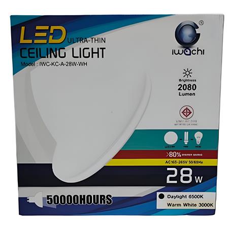 CEILING LAMP PLAIN LED 28W DAYLIGHT (6500K) WHITE 15" IWACHI