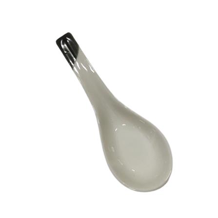 SOUP SPOON PORCELAIN GREY G584