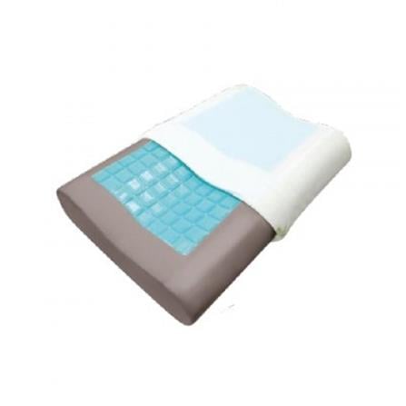 JEAN PERRY HEALTHY PILLOW BAMBOO CHARCOAL GEL CONTOUR MEMORY 60X40 WHITE