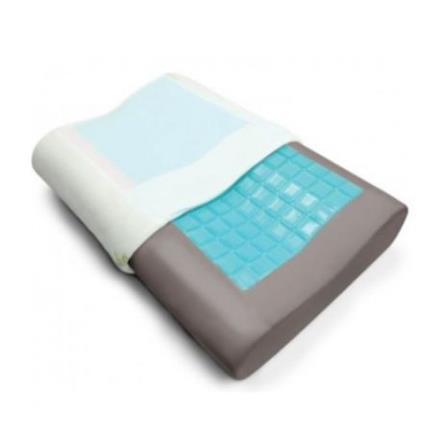JEAN PERRY HEALTHY PILLOW BAMBOO CHARCOAL GEL CONTOUR MEMORY 60X40 WHITE