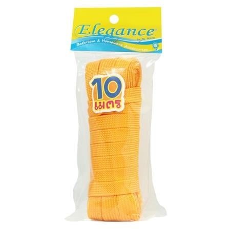 FLAT BRAIDED NYLON ROPE ELEGANCE 15MMX10M ORANGE