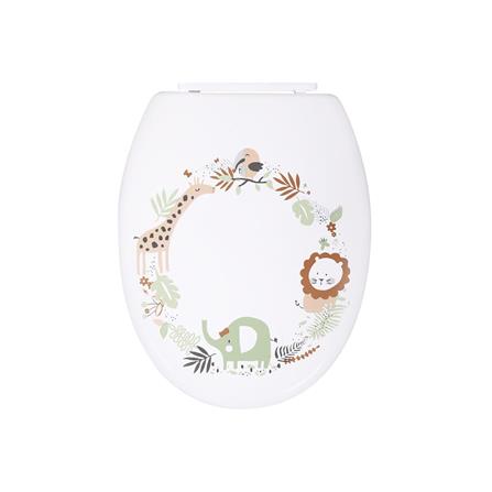 PLASTIC TOILET SEAT L-2020 GIRAFFE WHITE