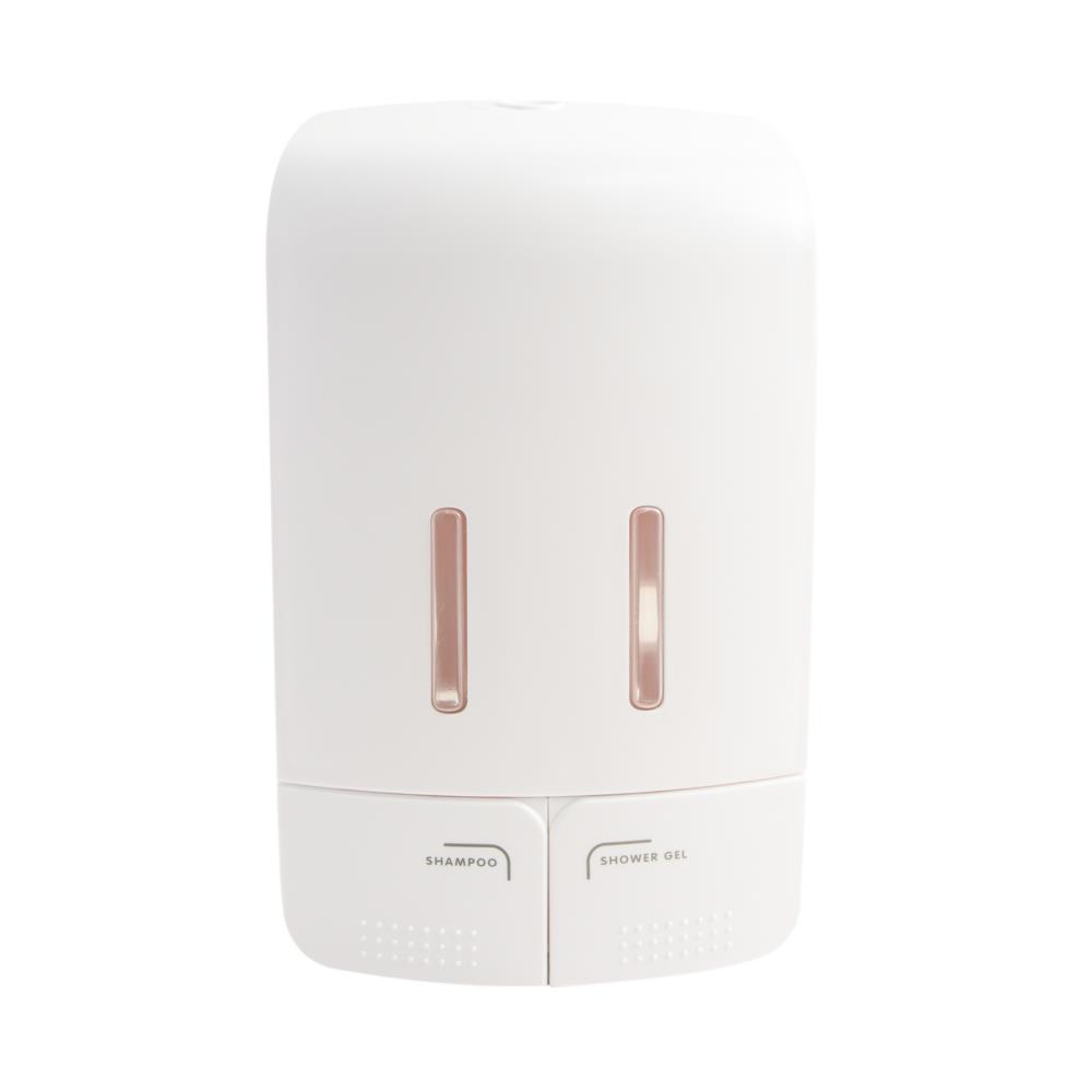 WALLMOUNTED DOUBLE SOAP DISPENSER MOYA MS 054 WHITE