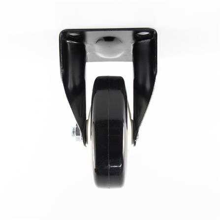 FIXED PLATE CASTER WHEEL FITT 623125 5" BLACK