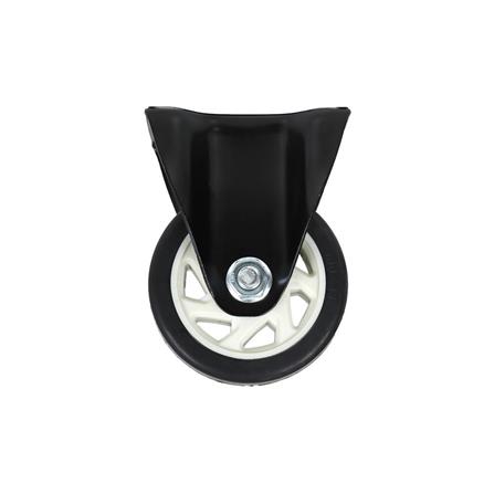 FIXED PLATE CASTER WHEEL FITT 623100 4" BLACK