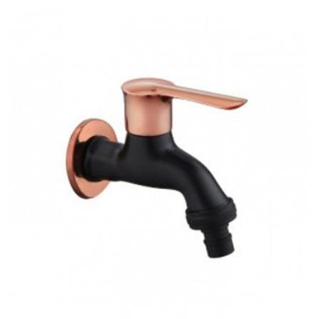 SORENTO WALL TAP SRTWT5865-RG BLACK WITH ROSE GOLD H11XW8XD9 CM