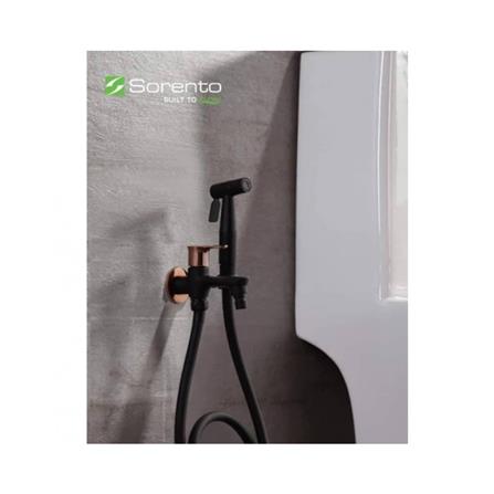 SORENTO RINSING SPRAY HAND BIDET SET SRT102-ROSE GOLD AND MATT BLACK