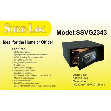 SURE LOC SAFE SSILVERG 2343