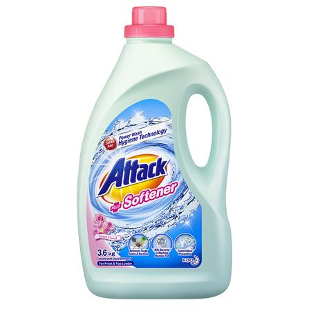 ATTACK LIQUID DETERGENT PLUS SOFTENER 3.6KG SWEET FLORAL