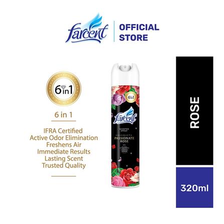 FARCENT SCENTED SPRAY 320ML PASSIONATE ROSE