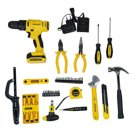 STANLEY 12v CORDLESS HAMMER DRILL SCH121S1H 48EA ACCESSORIES