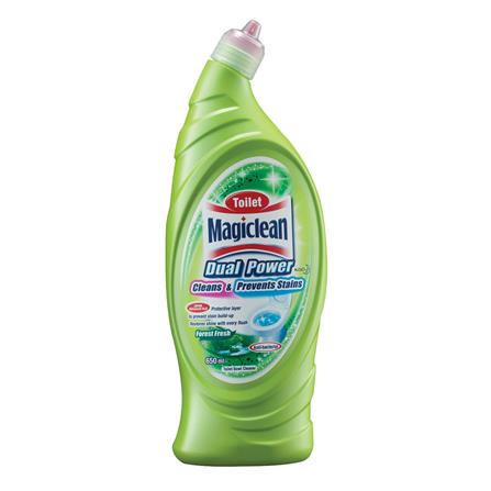 MAGICLEAN TOILET BOWL CLEANER DUAL POWER 650ML FOREST