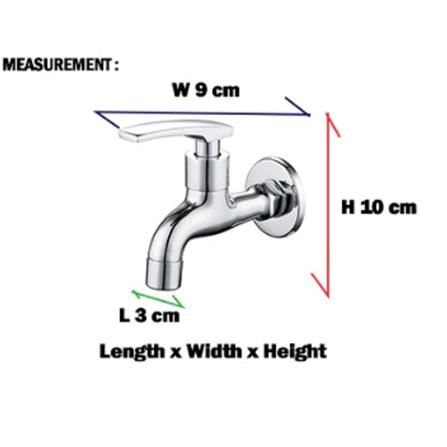 LIVINOX  WALL TAP LT-AM301 (E) CHROME H10XW5XD15 CM