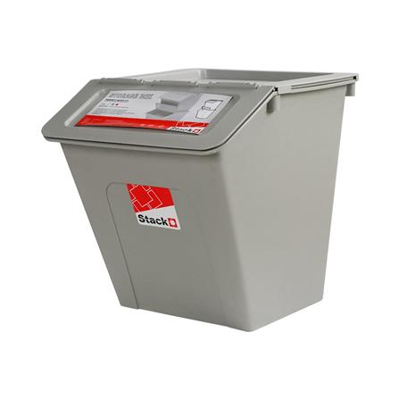 STORAGE BOX STACKO PARROT NEST 27L GRAY