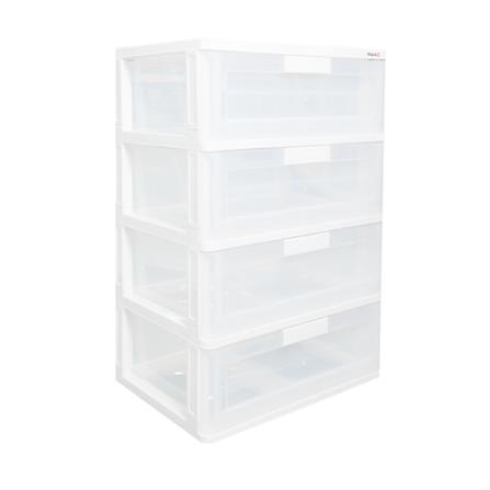 4 DRAWER STACKO MAX(L) 58.5X41X88CM CLEAR