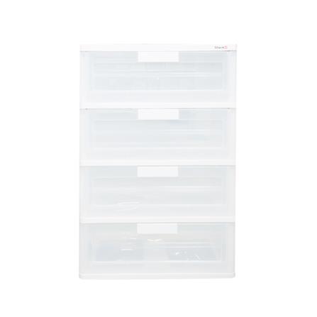 4 DRAWER STACKO MAX(L) 58.5X41X88CM CLEAR