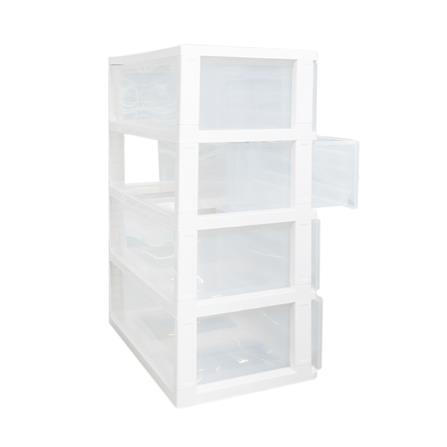 4 DRAWER STACKO MAX(L) 58.5X41X88CM CLEAR
