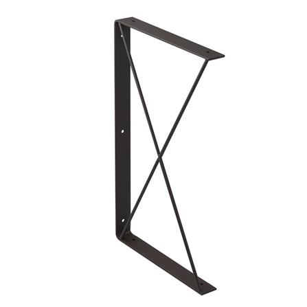 2 TIER BRACKET STACKO CROSS 32.5X20CM BROWN