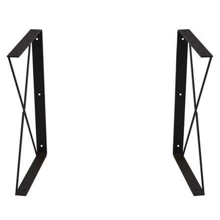 2 TIER BRACKET STACKO CROSS 32.5X20CM BROWN