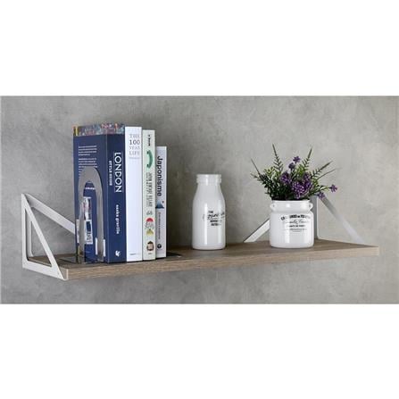 BRACKET STACKO TRIANGLE 19X12.5CM WHITE