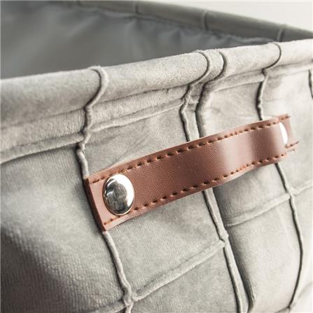 CLOTH BASKET SIMPLE SOFT L GREY