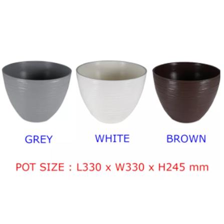 FELTON ROUND POT FBL 2450 GRY (D33*H25)